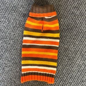 Striped Knit Dog Sweater